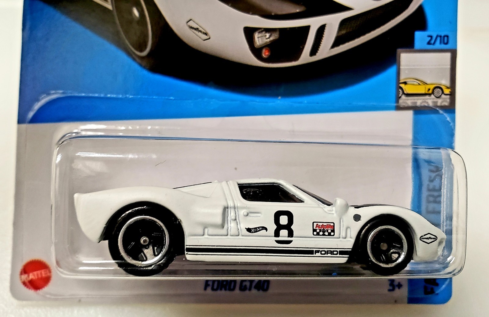 2024 Hot Wheels White Ford GT40 12/250 Factory Fresh 2/10