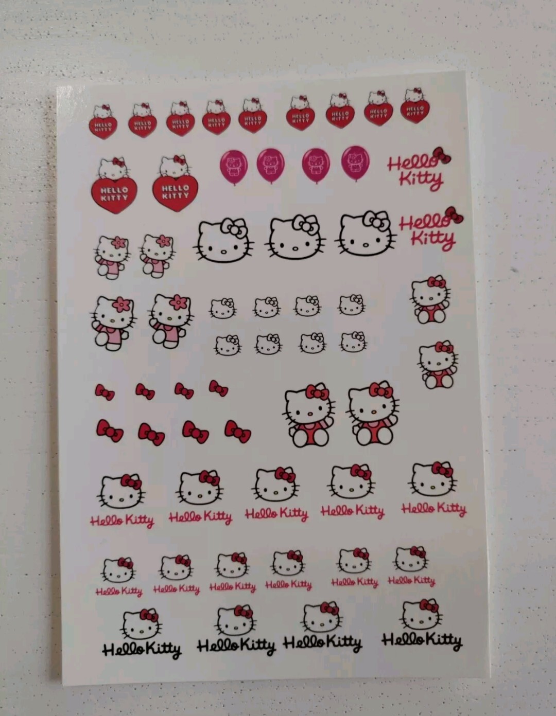 1/64 for hot wheels waterslide decals Hello Kitty MADE IN THE USA!