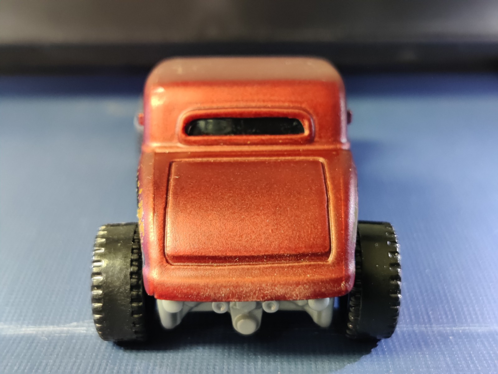 Matchbox MBX Highway II Flat Satin Red 1933 FORD COUPE Hot Rod ~ LOOSE