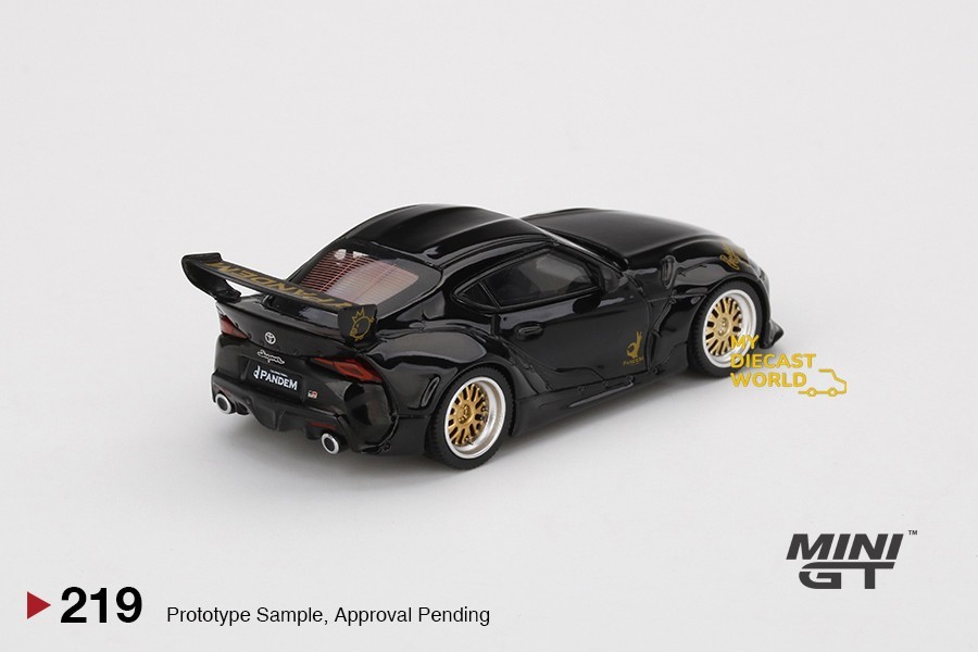 1/64 MINI GT#219 Pandem Toyota GR Supra V1.0 Black Limited Edition mgt00219