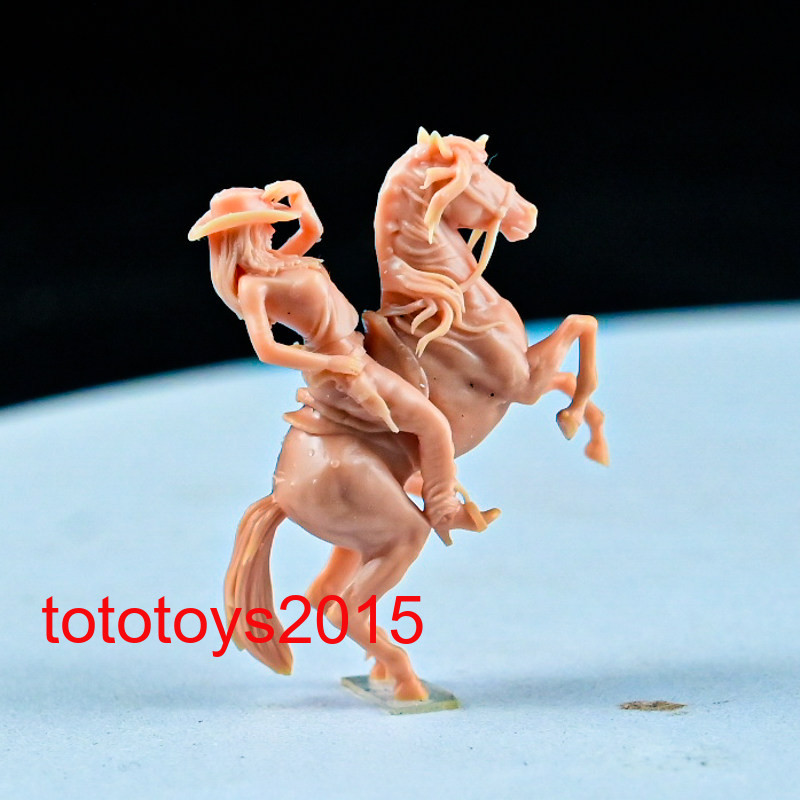 1/72 1/87 1/64 1/43 1/35 1/32 1/24 Riding Cowboy Scene Miniatures Figures Doll
