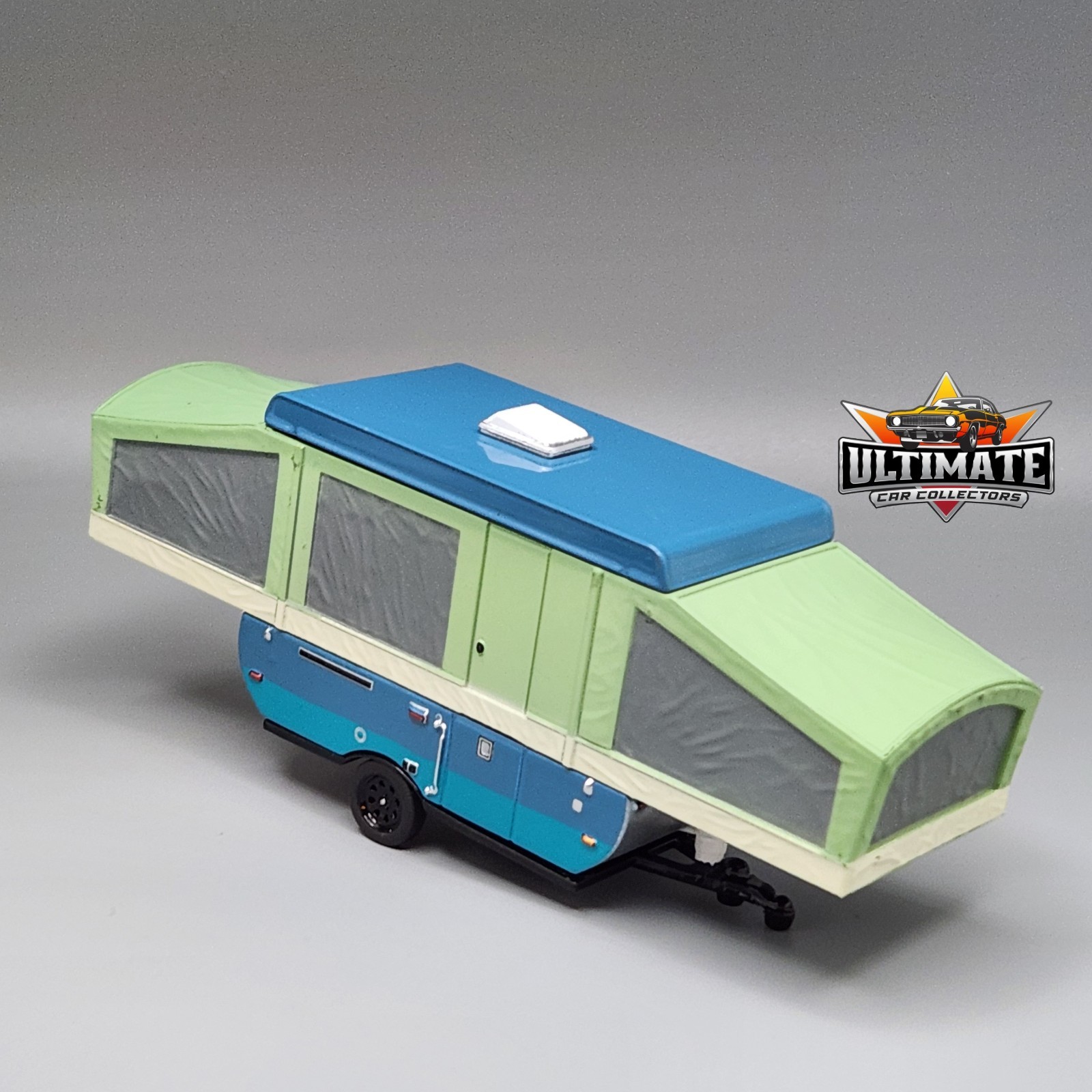 Pop-Up Camper Trailer Collectible 1/64 Scale Diecast Model Collector Car