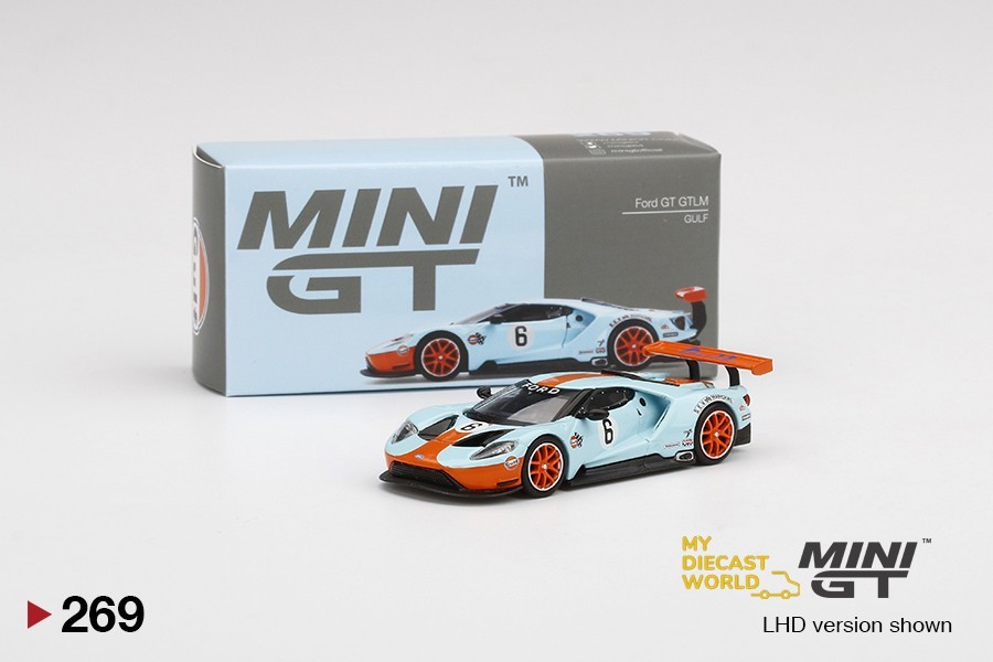 1/64 Mini GT #269 Ford GT GTLM Gulf Racing Limited Edition MGT00269