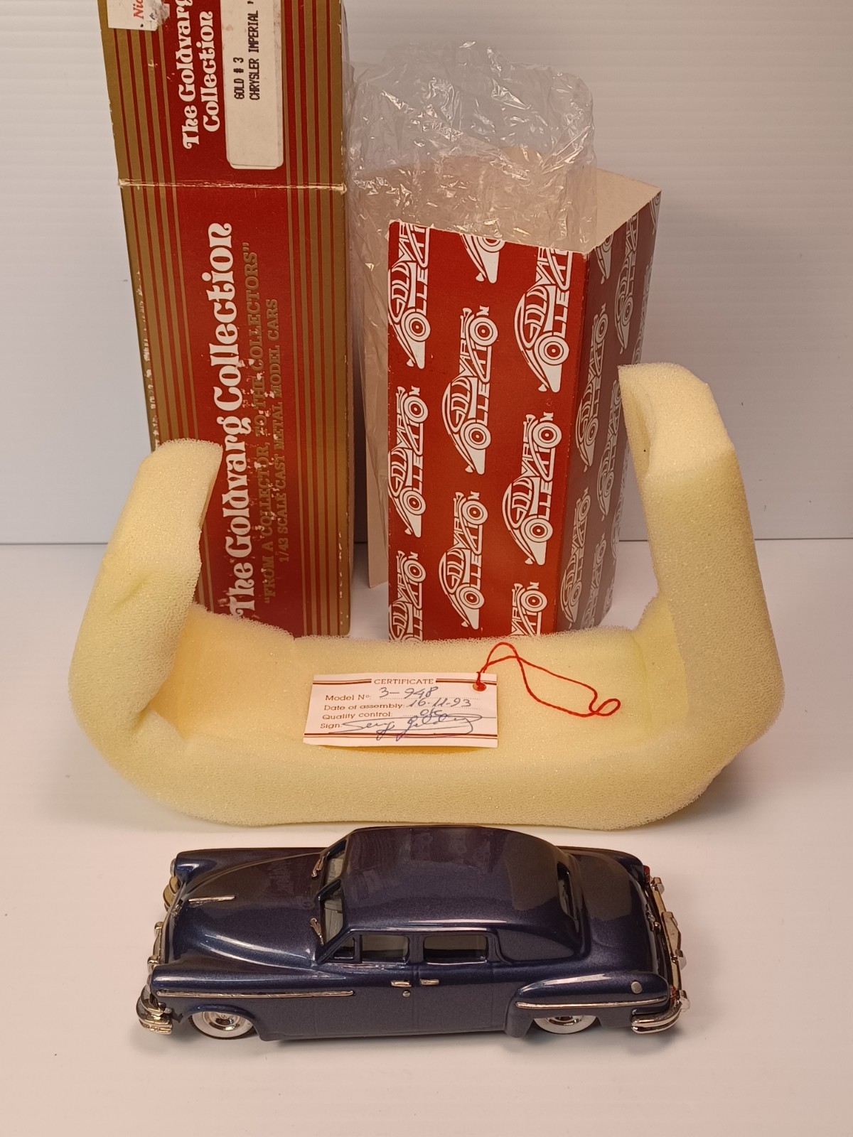 The Goldvarg Collection #3 Original White Metal Model 1951 Chrysler Imperial