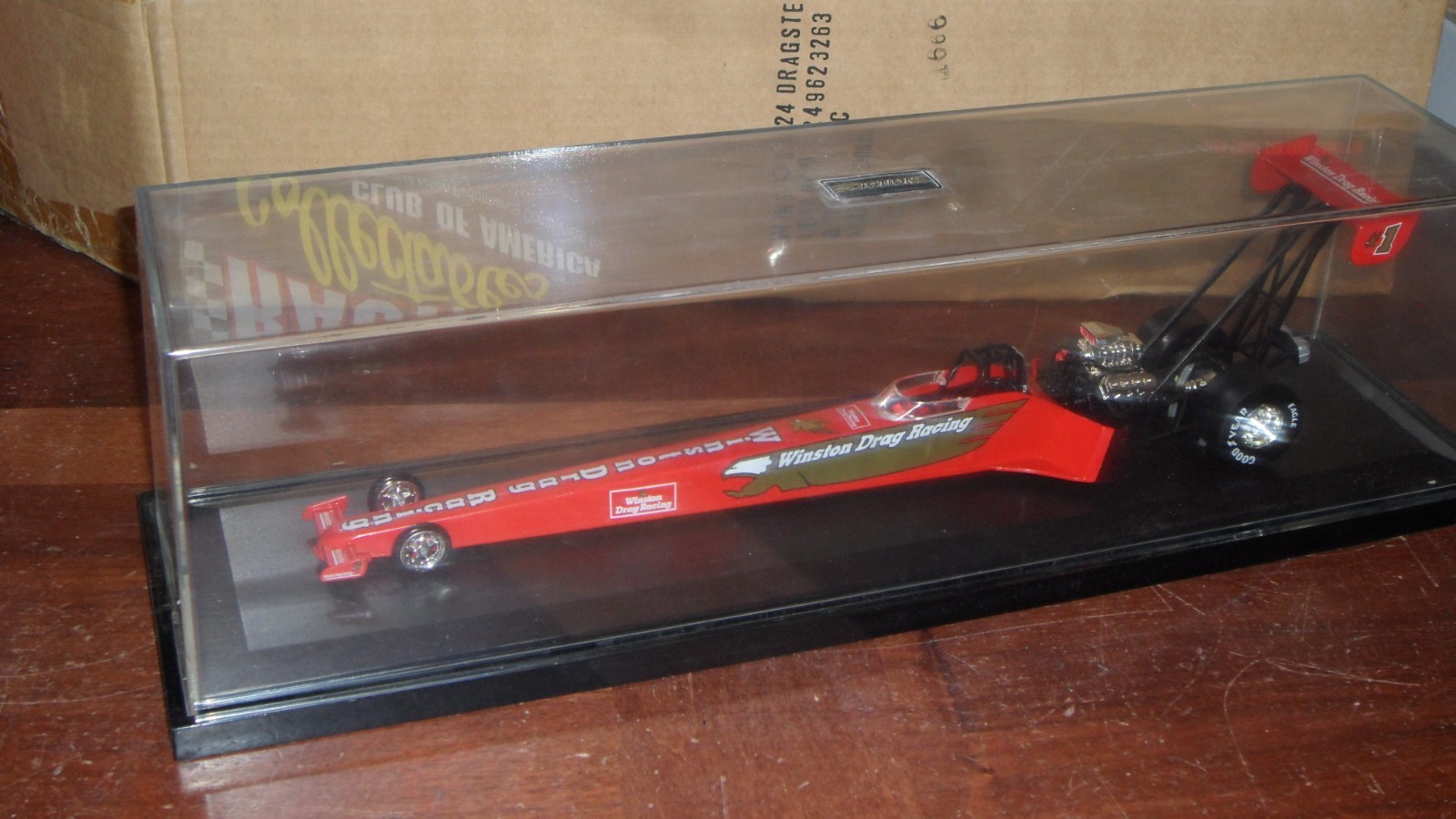 1996 Winston NHRA Drag Racing Finals 1/24 Top Fuel Dragster Promo Car & Case