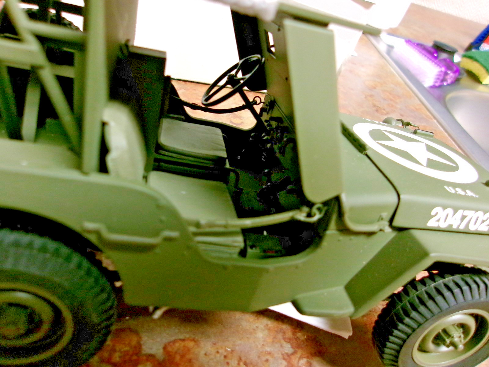 Danbury Mint World War II Jeep Replica W/Rocket Launcher 1:16-Full Package-NEW!