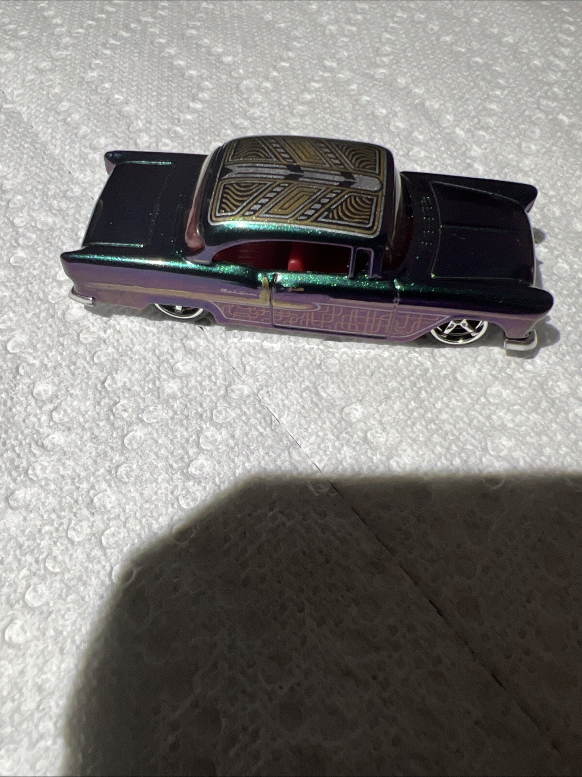 2025 Hot Wheels – ROD SQUAD 3/10 – ’55 Chevy #45/250 Custom Paint And Wheel Swap