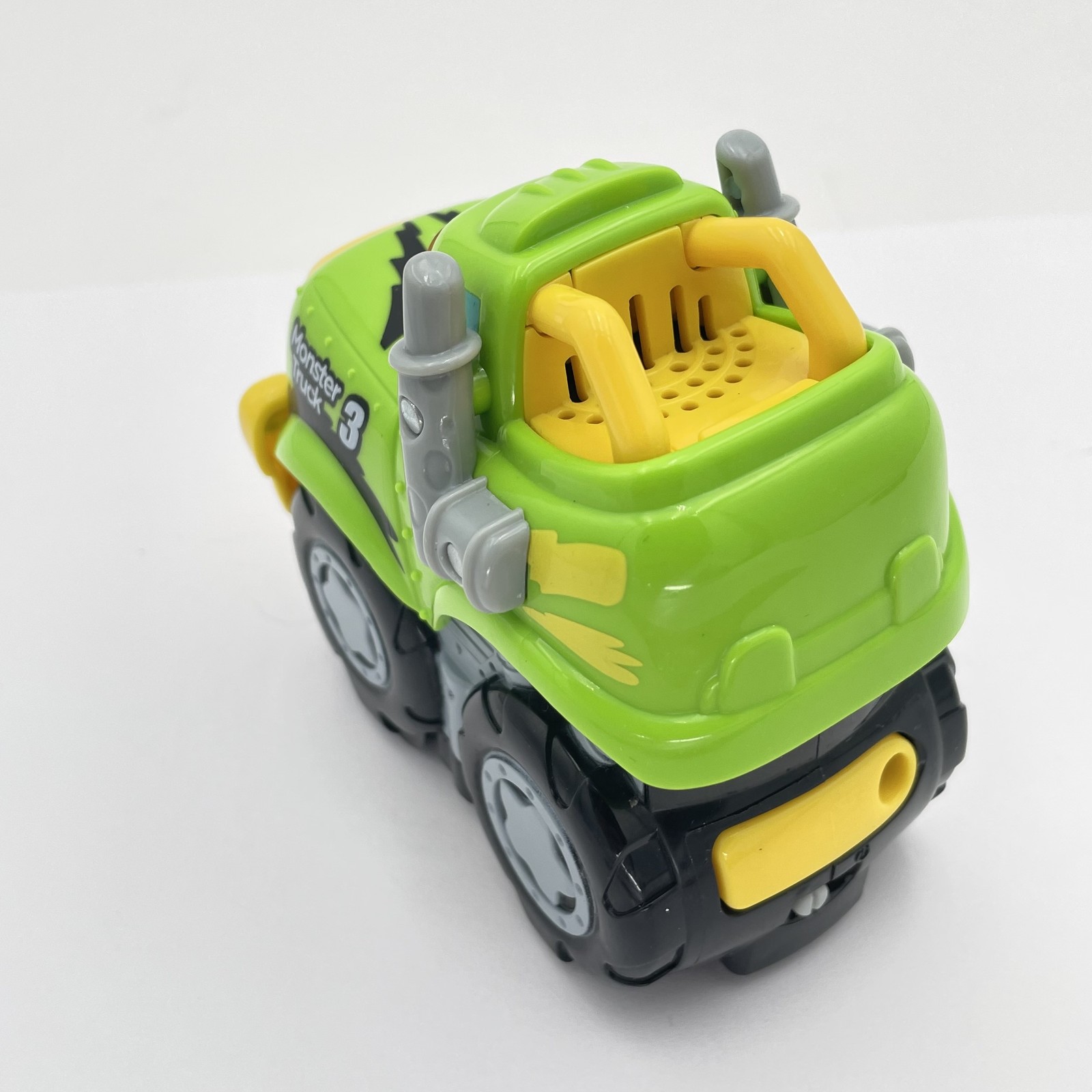VTech Monster Truck 3 Green Yellow Toy Vehicle Sound Light Up Kids Car Works