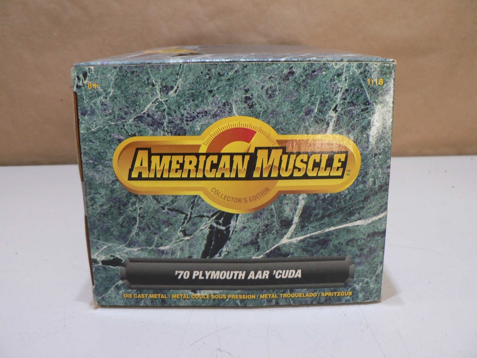 Vintage Ertl American Muscle 1970 Plymouth AAR Cuda Die Cast 1:18 Scale