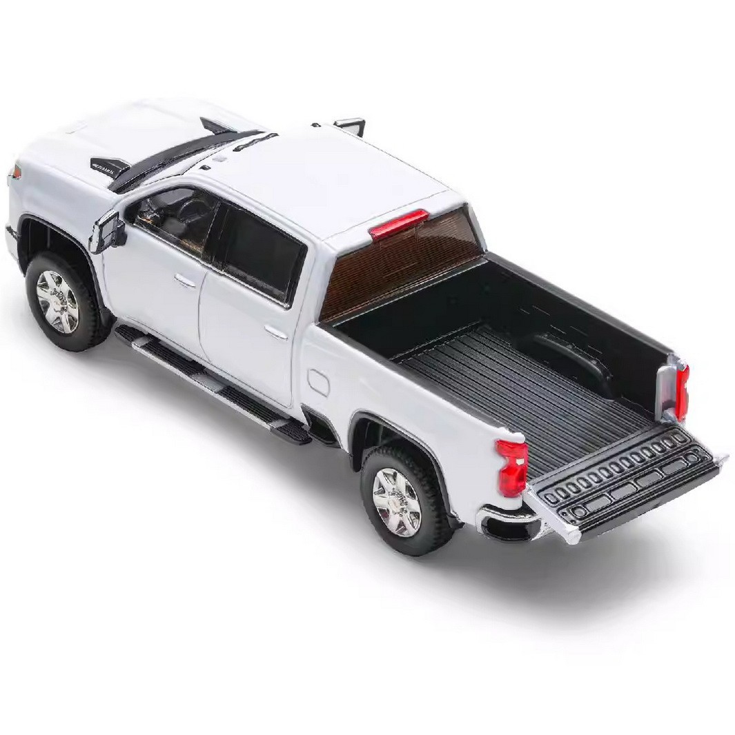 SMC 1/64 CHEVY SILVERADO PICK UP TRUCK Die Cast -WHITE-