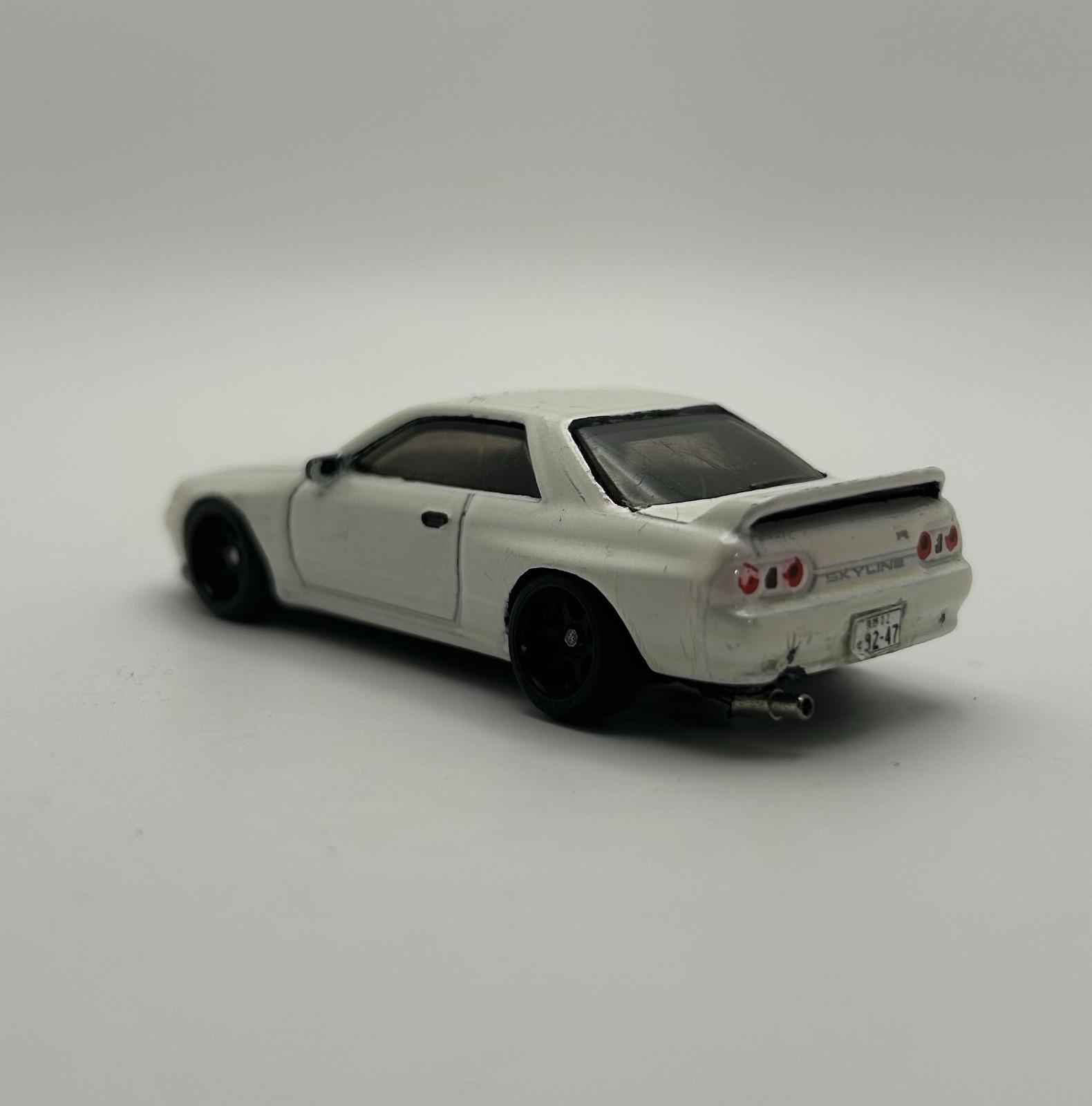 Custom Hot Wheels Nissan Skyline R32 Wheel Swap Real Riders 1:64 Diecast