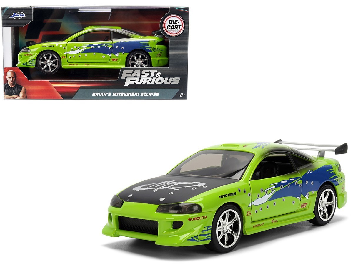 Jada 1:32 Fast & Furious Brian’s Mitsubishi Eclipse (Damaged Version) 36356