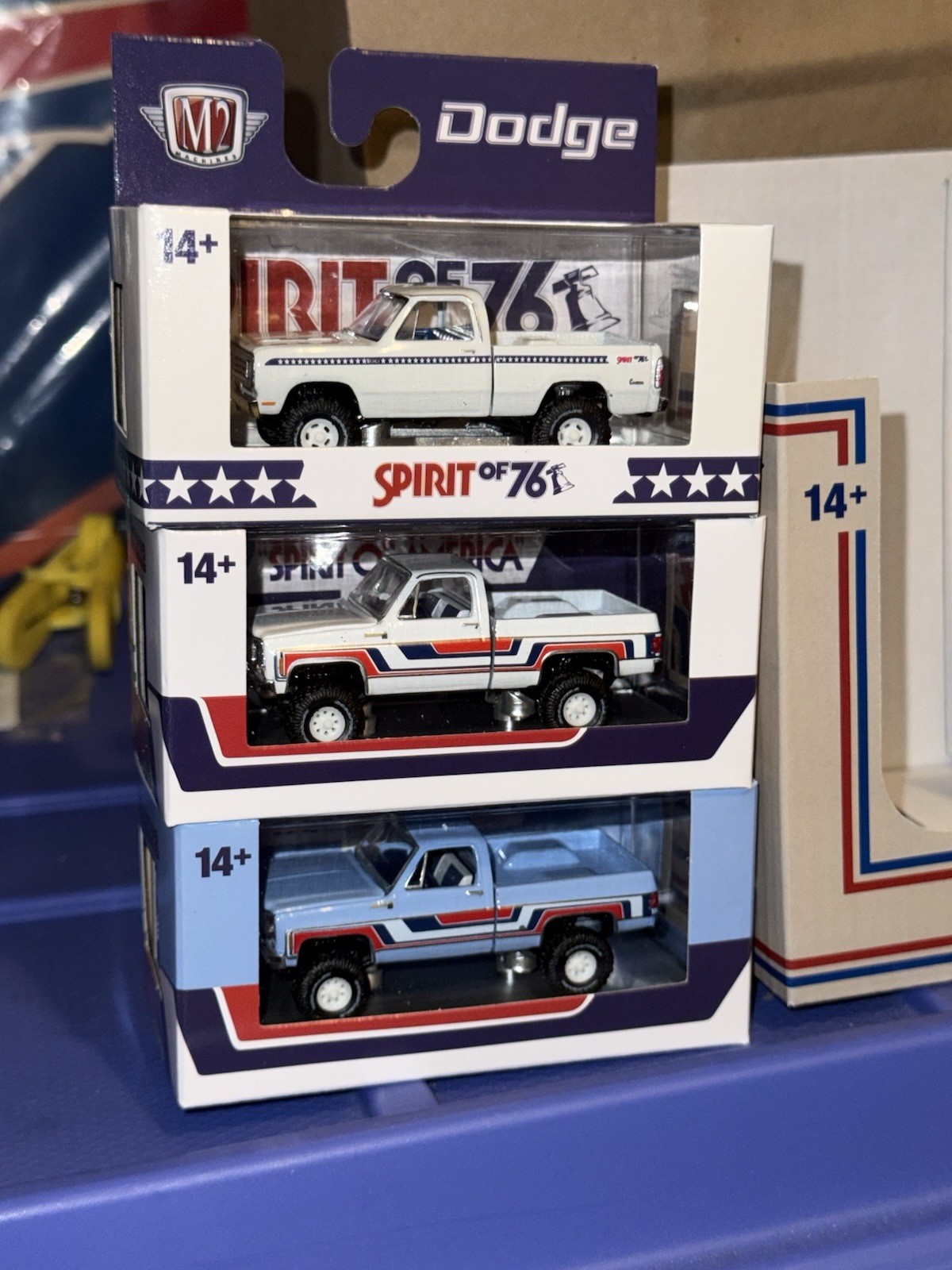 2026 M2 Machines Set of 6 Spirit Of 76 + Sleeve 1976 Chevy GMC Dodge Walmart Exc