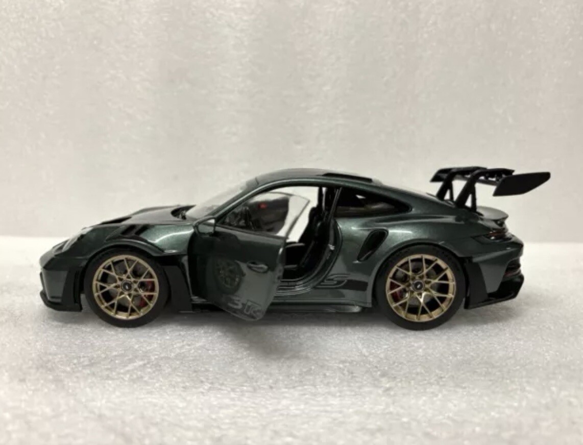 1/18 Norev Porsche 911 (992) GT3 RS 2022 Dark Green Metallic Diecast Limit 504pc