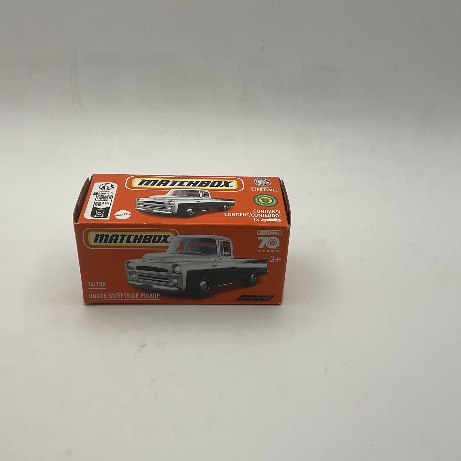 🔥 Matchbox 70 Years Dodge Sweptside Pickup 14/100 Sealed