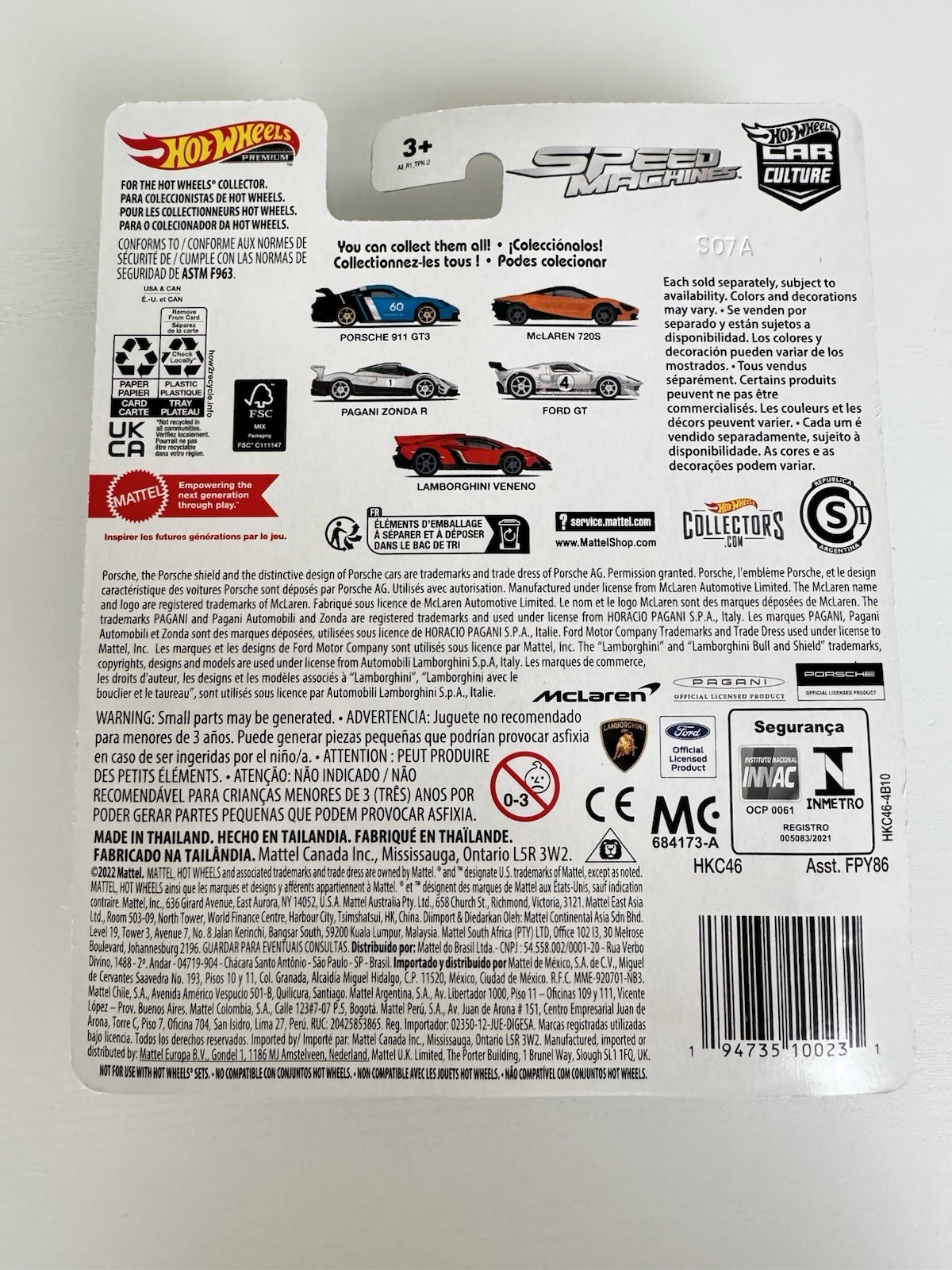 2023 Hot Wheels Premium Car Culture – Speed Machines (Set of 5)