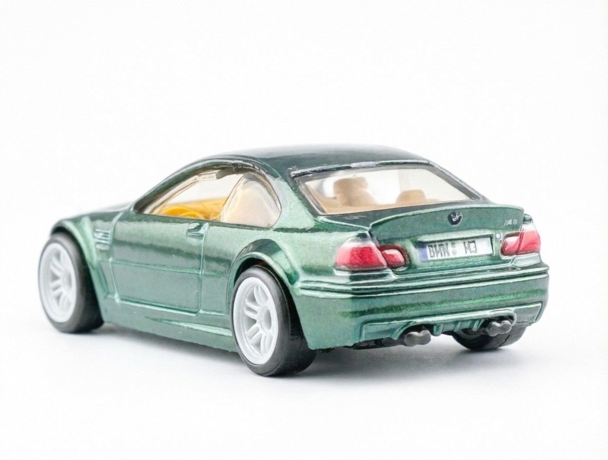 Hot Wheels BMW M3 E46 “Power Trip” 1:64 Green Diecast Model Car JKG30-6B