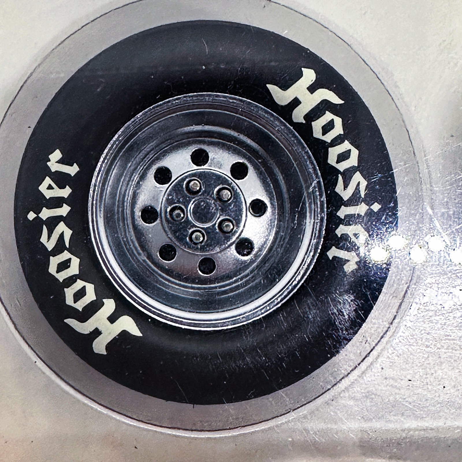 GMP 18827 Drag Wheel & Tire Set Hoosier Rat Rod 1320 Kings 1:18 NOS Acme