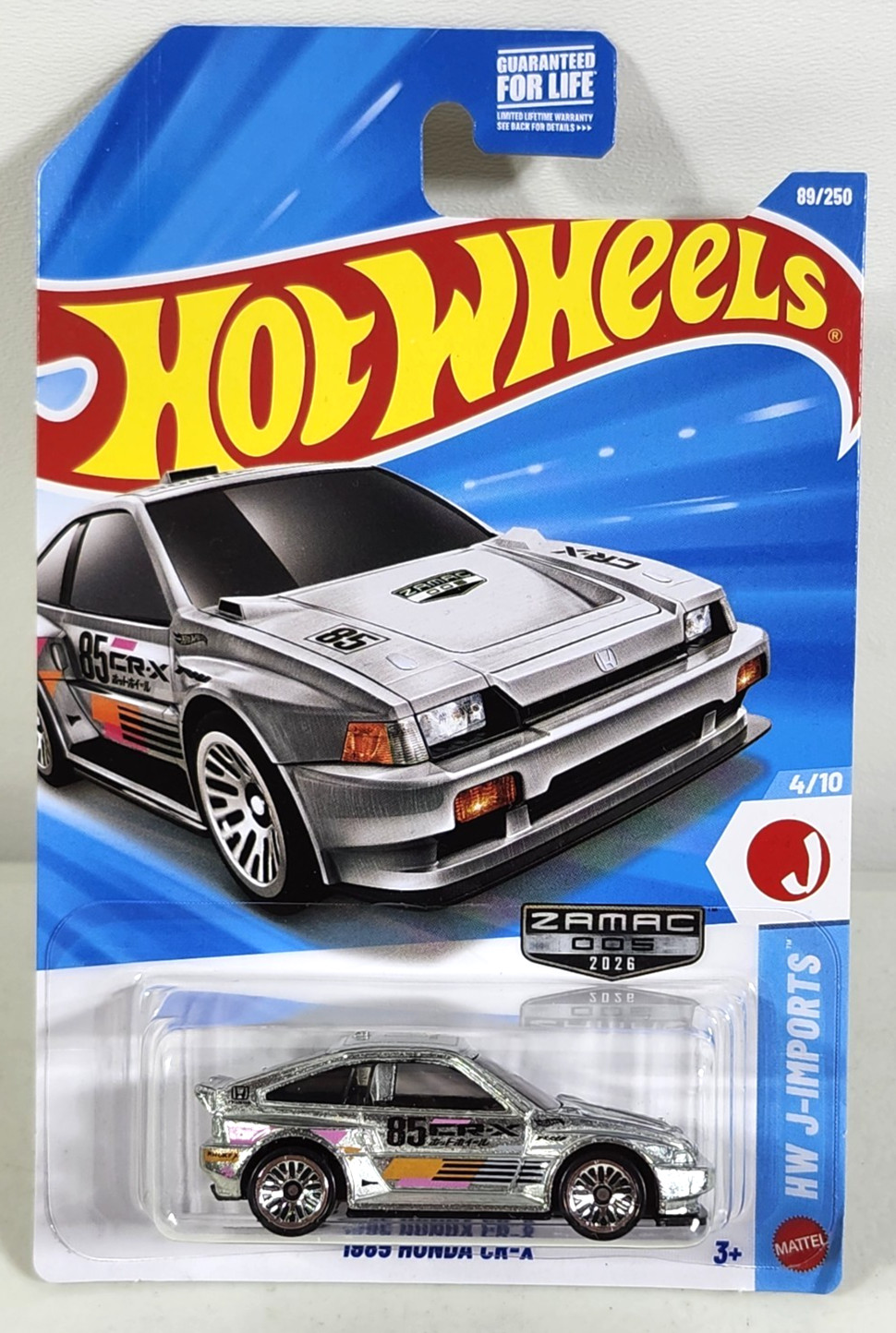 2026 Hot Wheels Zamac 1985 Honda CRX HW J-Imports Car 1/64 Toy Vehicle NEW