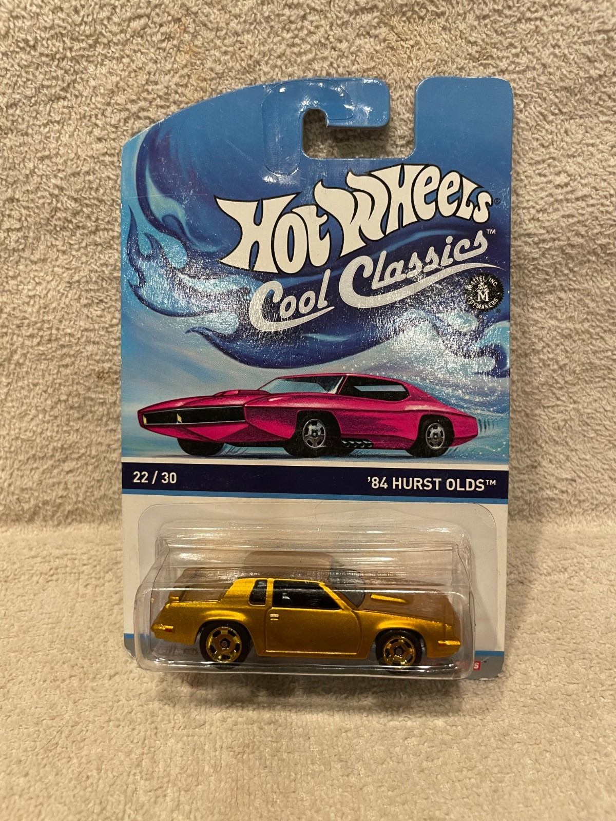 1/64 HOT WHEELS “COOL CLASSICS” 84 HURST OLDS CUTLASS/MATTE GOLD-GHOST FLAMES