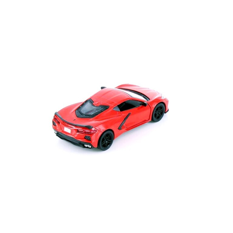 5432) Kinsmart 1:36 scale -5″ . 2021 Corvette C8 – Diecast Toy Car. Red color