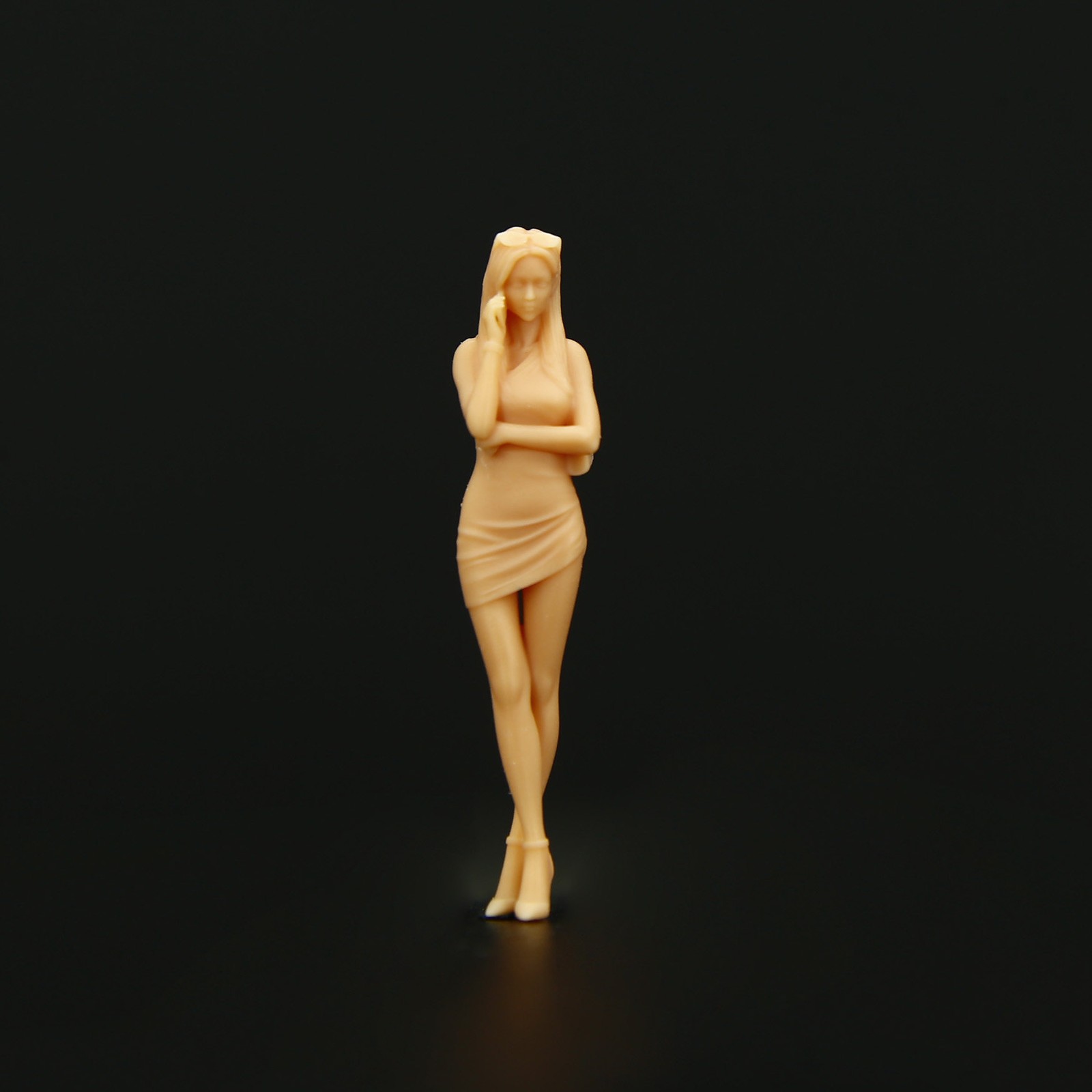 1/43/64 Scale Diorama DIY Unpainted Figure Garage Scene Accessories Prop Model