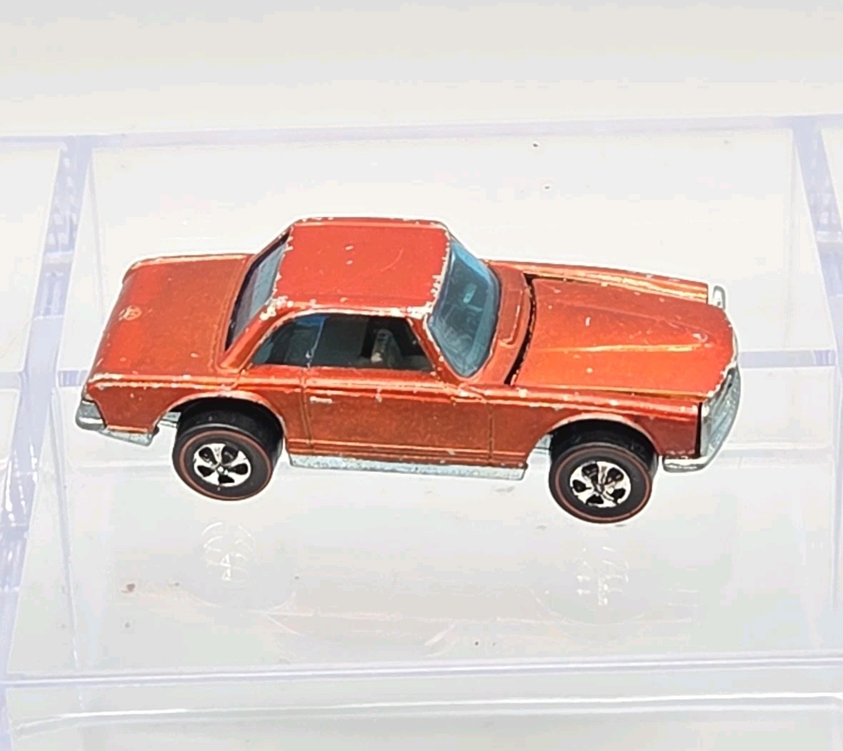 Hot Wheels Redline 1969 Mercedes Benz 280SL Orange Hong Kong