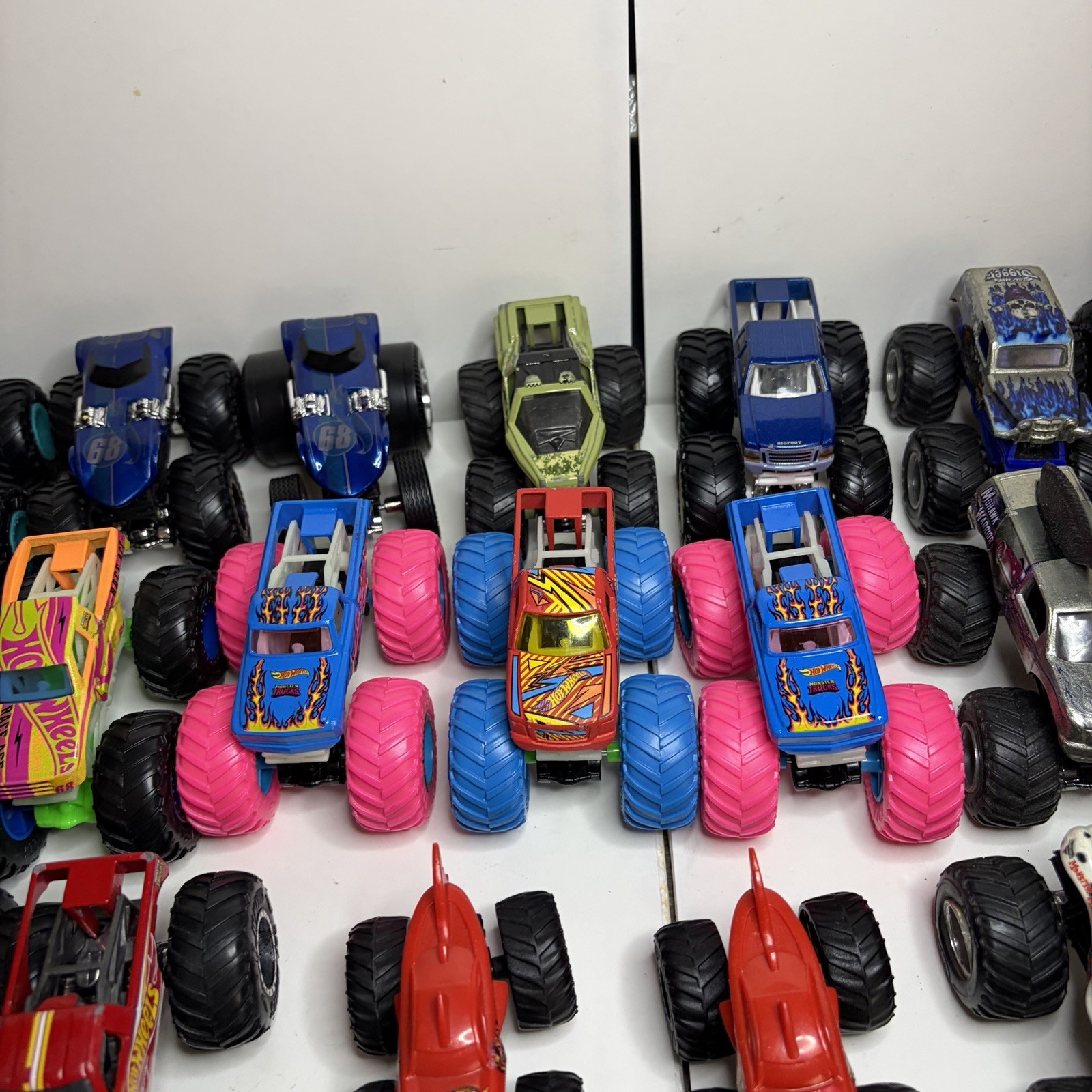 Lot of 24 Hot Wheels Monster Trucks 1:64 Scale Diecast Mixed Variety Collection