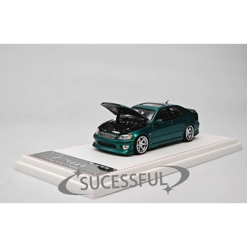 1:64 Green Altezza RS200 SXE10 Sedan Diecast Metal Loose Collectible Car