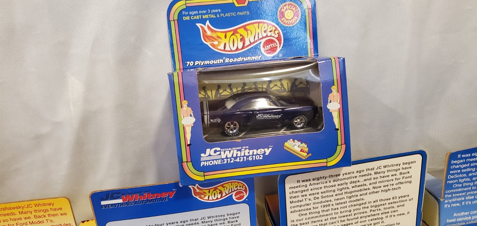 (15) 96-2000 HOT WHEELS JC WHITNEY LIMITED EDITIONS NMIB RARE/VTG/RARE NICE SET