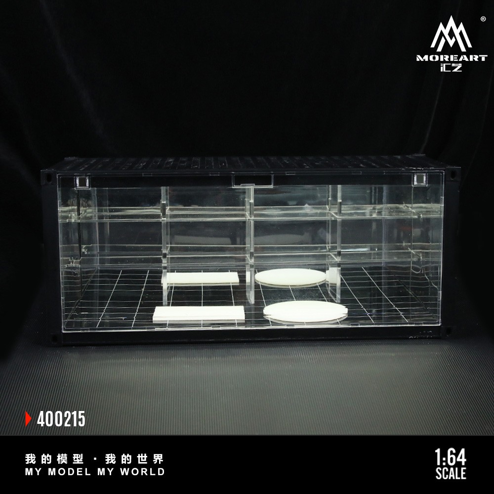 Diorama 1/64 Parking Lot Model LED Lighting Container Garage Building Model US