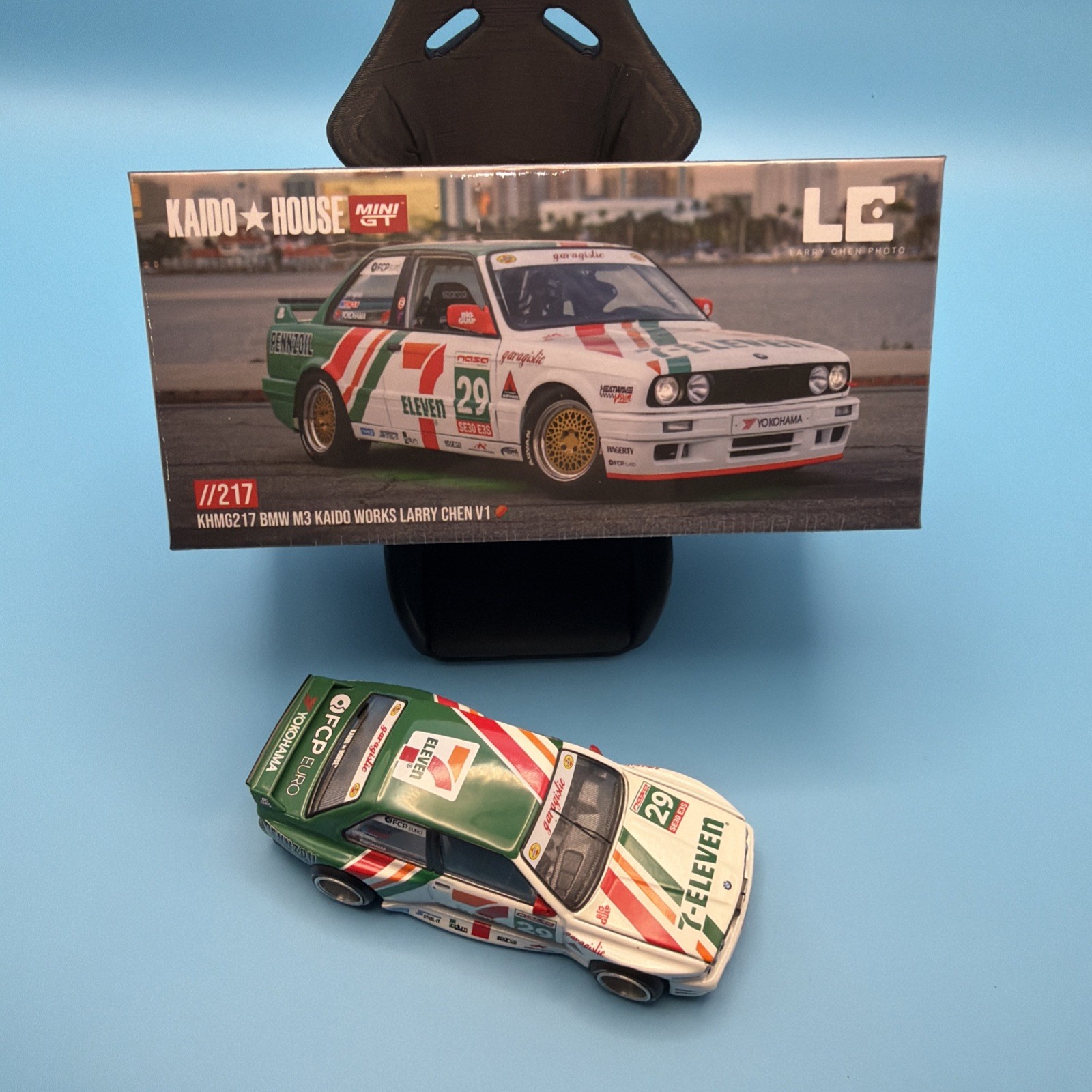 Kaido House x Mini GT 7-Eleven BMW M3 Kaido Works Larry Chen V1 #217 1/64 Sealed