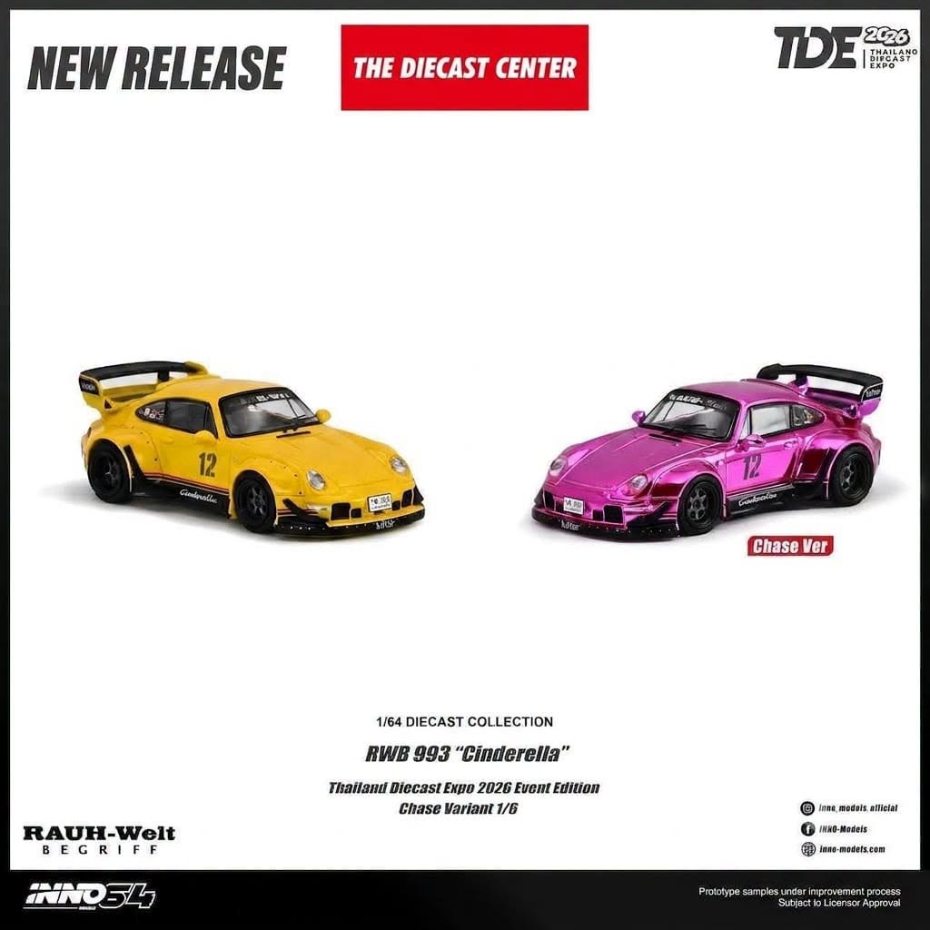 CHASE INNO64 Porsche RWB 993 “Cinderella” TDE 2026 + Exclusive Coval Case