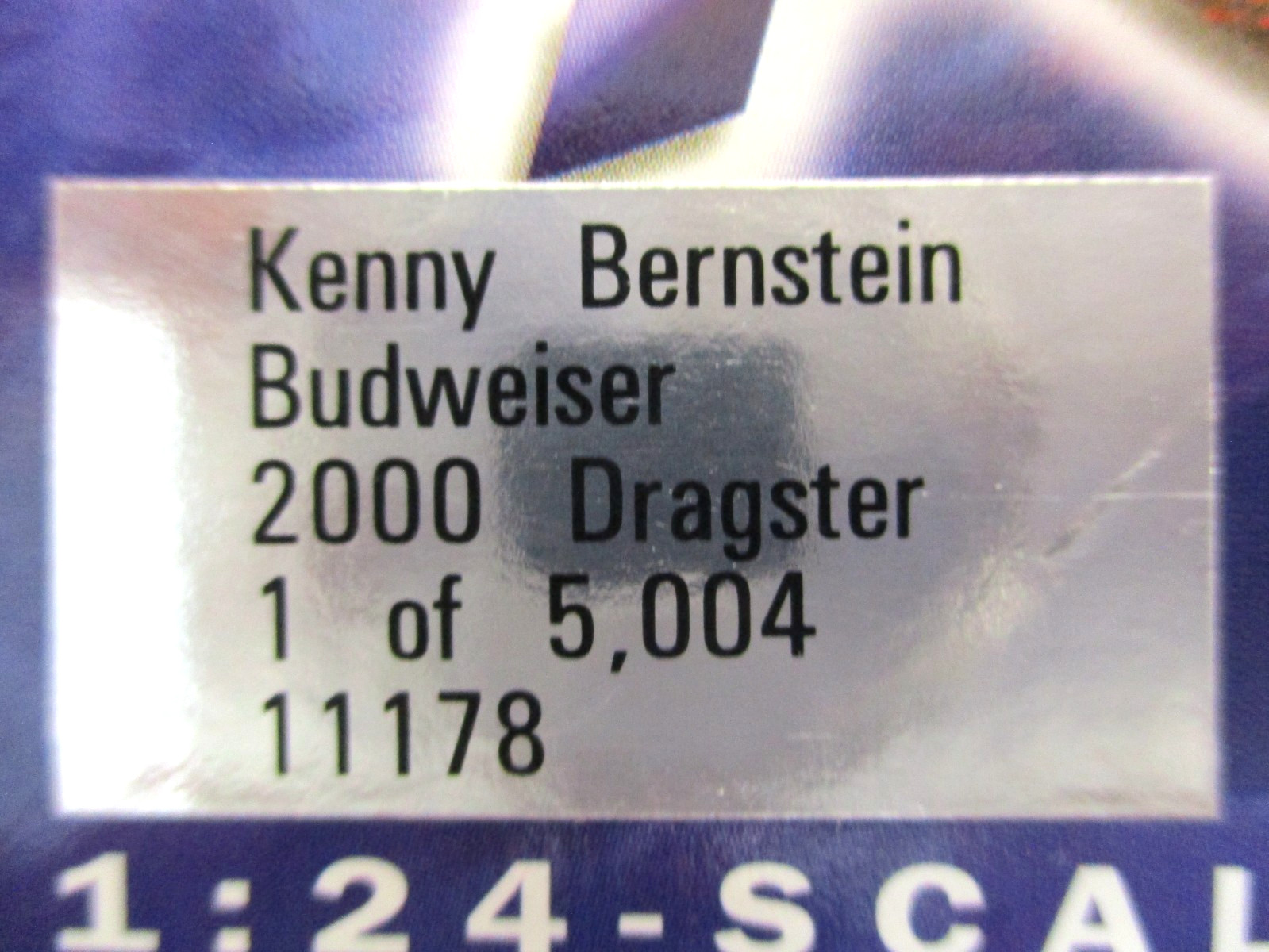 ACTION KENNY BERNSTEIN BUDWEISER KING – 2000 NHRA TOP FUEL DRAGSTER 1/24