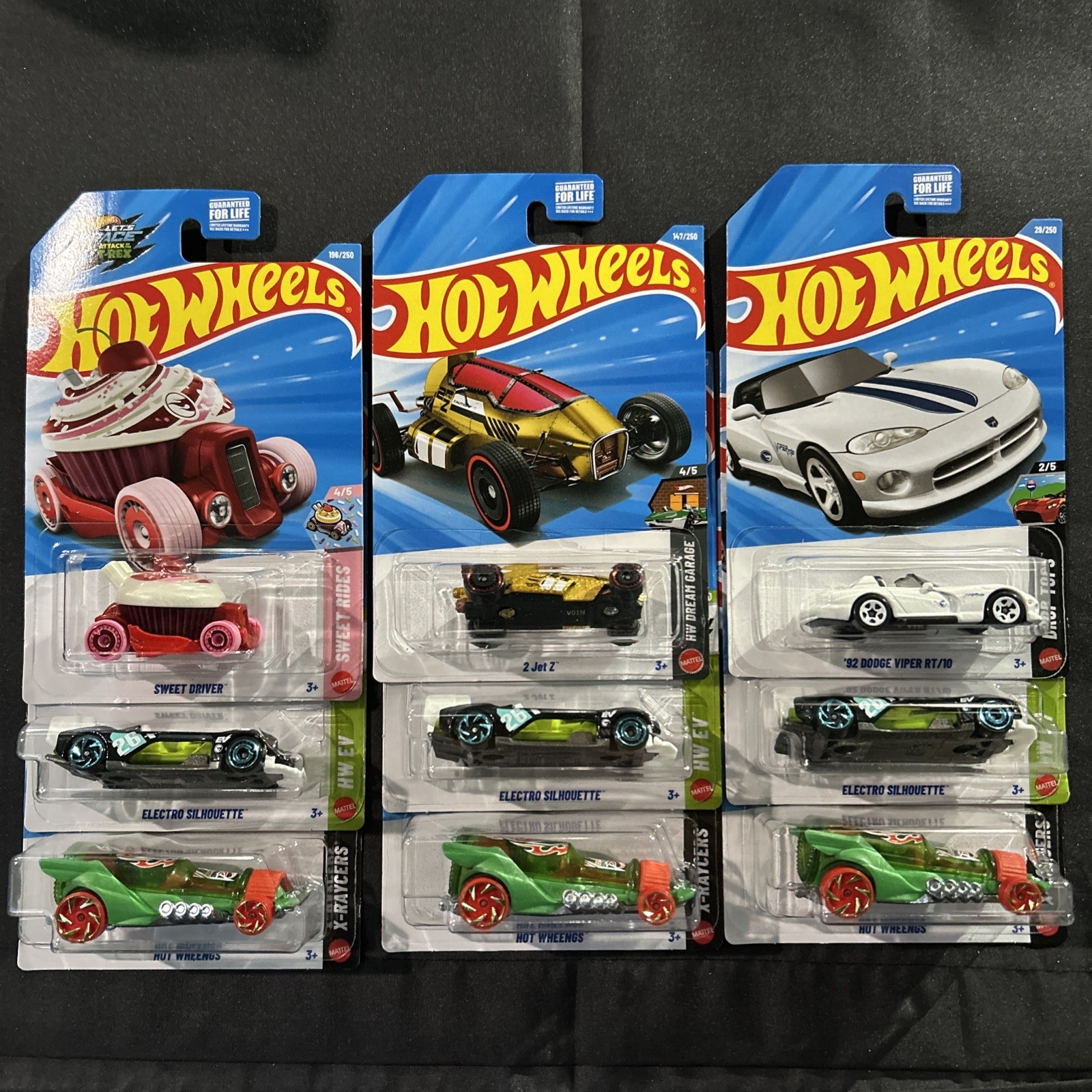 Hot Wheels Treasure Hunt – 2 Jet Z ,Hot Wheengs ,Electro , Viper, Sweet Lot Of 9