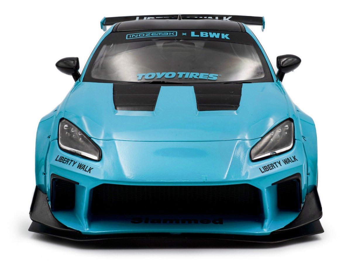 1/18 Solido 2024 Toyota GR86 Liberty Walk Body Kit Baby Blue S1813601