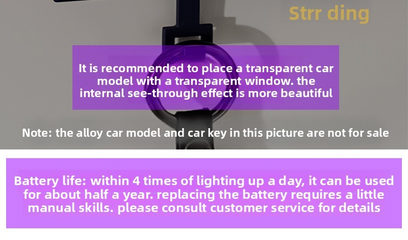 1:64 Diorama Induction Light Garage Model Key Holder Car Key Rack Display Model