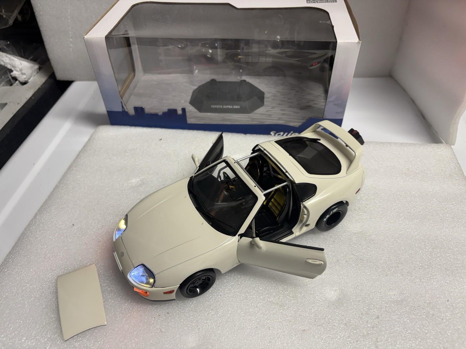 Solido 1/18 TOYOTA SUPRA MK4 JDM Dragster Diecast Drag LED WORKING LIGHTS