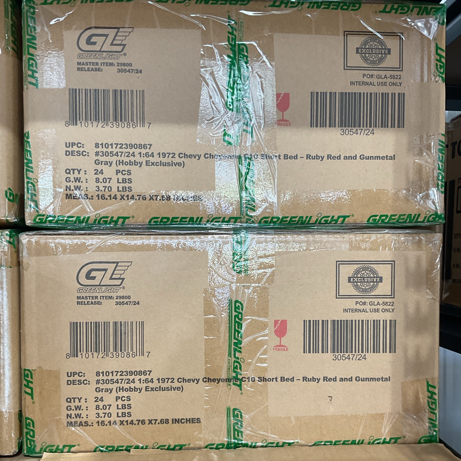 Greenlight Hobby Exclusive 1:64 – 1972 Chevrolet Cheyenne C10 Ruby Red