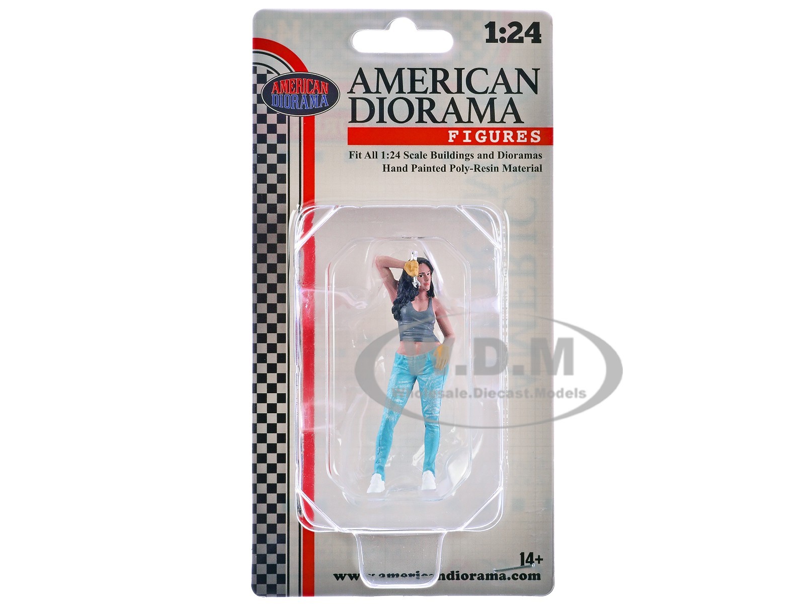 “MUSCLE MECHANICS” FIGURE #4 FOR 1/24 SCALE MODEL BY AMERICAN DIORAMA AD-25204