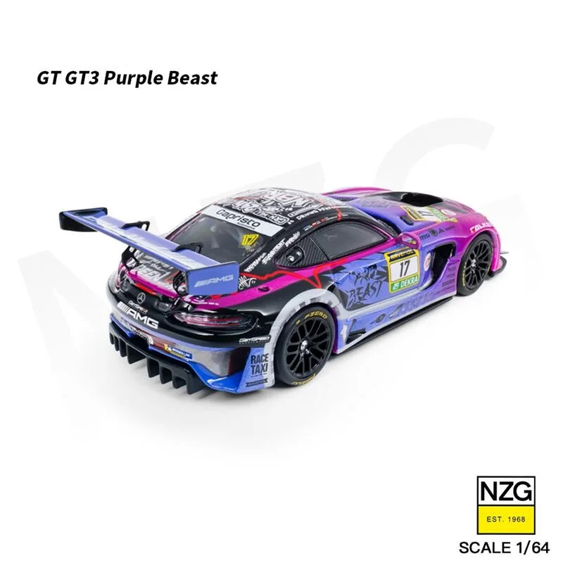 KILO x NZG 1:64 GT GT3 #17 Purple Beast Diecast Model Car
