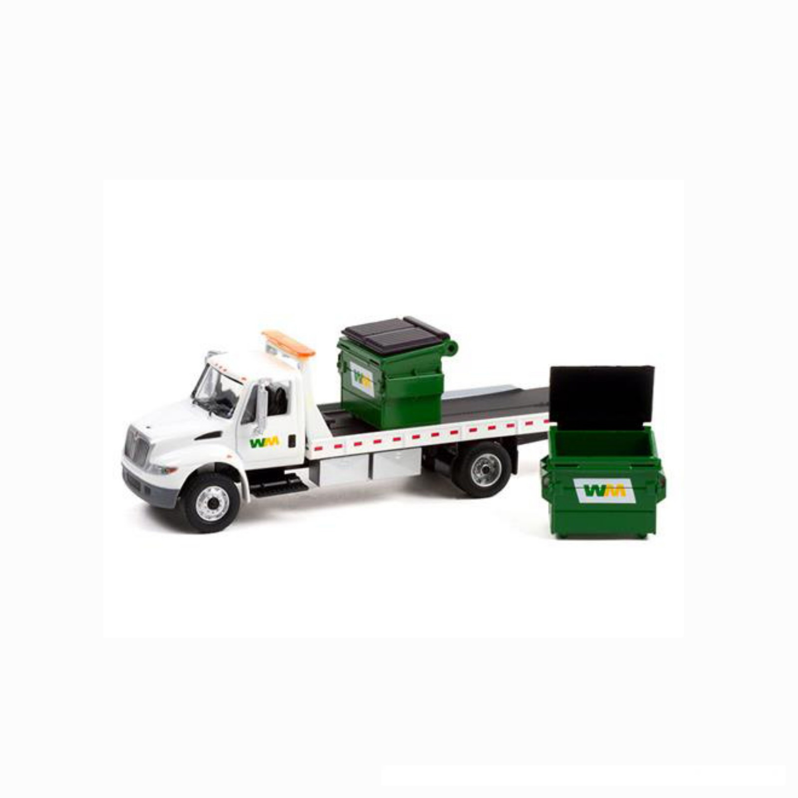 33220A Greenligh 2013 International DuraStar Flatbed Truck White with Commercial