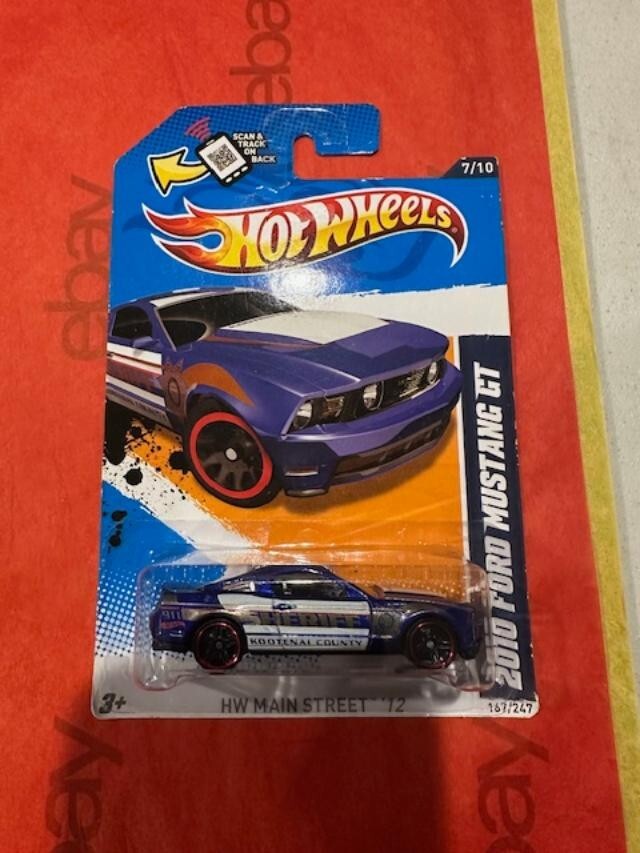 2012 Hot Wheels HW Main Street 2010 Ford Mustang GT #167 Blue