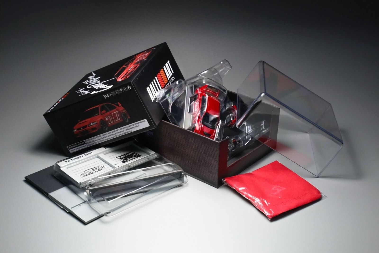1/64 YES X Peako Mitsubishi Lancer Evolution IX Red Ralliart Special