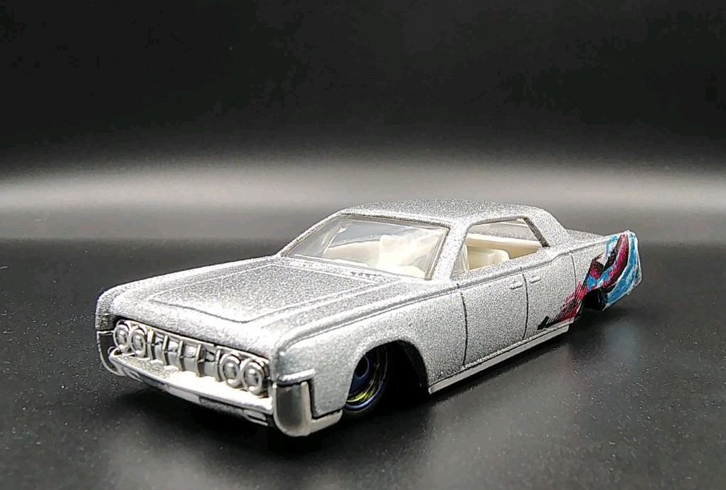 Custom Hot Wheels 64 Lincoln Continental Metallic Silver SSHIFTW NoScalpCustoms