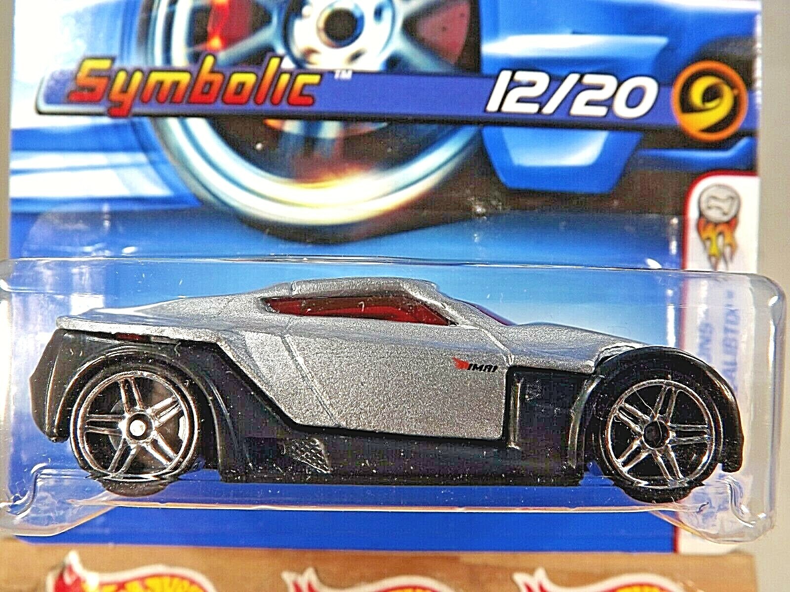 2005 Hot Wheels #12 First Editions Realistix 12/20 SYMBOLIC Silver-Black w/Pr5Sp