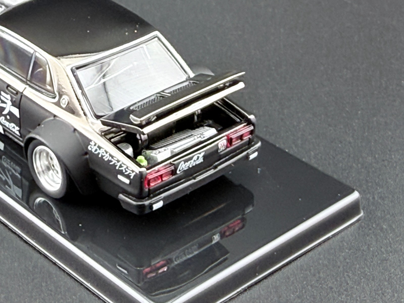 Pop Race Nissan Skyline GT-R Drift Coca Cola ZERO JP Black Chrome 640161 1/64