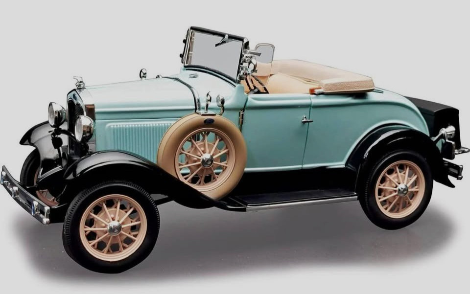 1931 Ford Model A Roadster,Powder Blue Sun Star 6126 1/18 scale Diecast Model