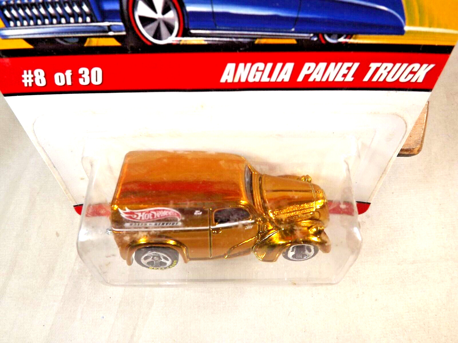 2005 Hot Wheels Classics Series 2 8/30 ANGLIA PANEL TRUCK Gold w/GDYR 5 Spokes