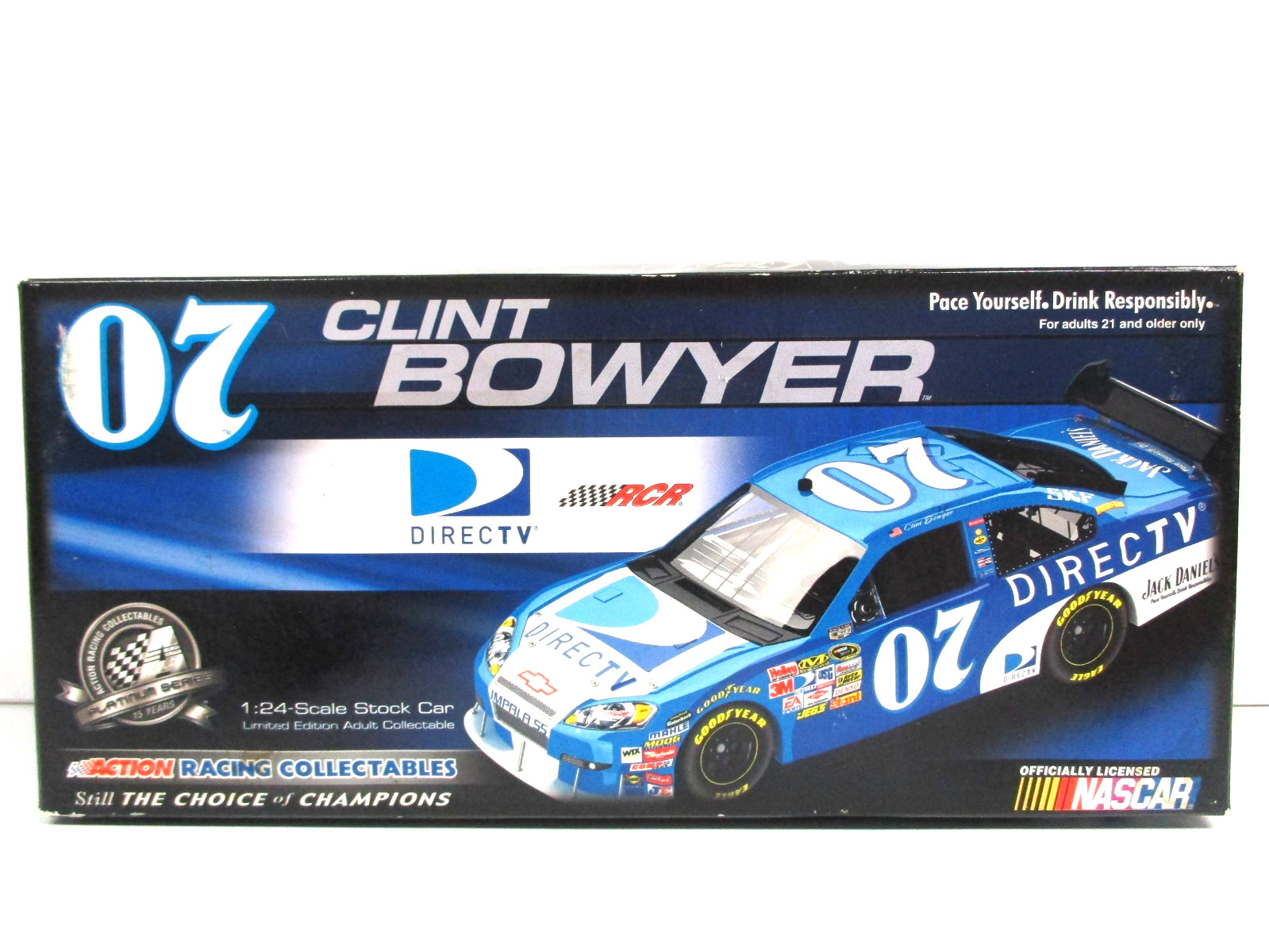 ACTION CLINT BOYER DIRECTV 2008 CHEVY IMPALA SS COT NASCAR STOCK CAR – READ